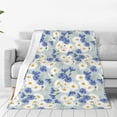 thumbnail image 1 of Fotbe Daisies Flowers Manta de Franela Acolchonada con Estampado, Súper Suave y Esponjosa, Extra Grande para Sofá, Cama, Uso Todo el Año-50"x40", 1 of 7