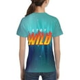 thumbnail image 4 of Ben Azelart Stay Wild Kids T-Shirt 3d Printed Graphic T-Shirts Boys And Girls Short Sleeve Shirts For Youth Kids Medium, 4 of 7