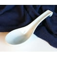 thumbnail image 2 of Ebros Made In Japan Ceramic Glossy White Soup Spoons With Ladle Hook Set Of 6, 2 of 5