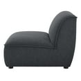 thumbnail image 3 of Sofa Middle Chair, Fabric, Dark Grey Gray, Modern Contemporary Urban Design, Living Lounge Room Hotel Lobby Hospitality, 3 of 8