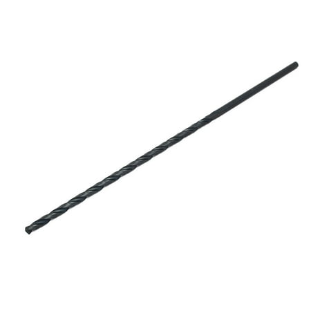 

5mm Drilling Dia 250mm Length HSS Straight Round Shank Twist Drill Bit Black