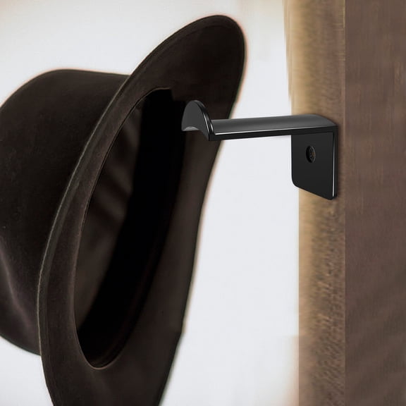 Year of The Horse Multifunctional Cowboy Hat Rack Wall Mounted Hat Storage Organizer for Room Closet Entryway Durable Hat Hanger for Cowboy Hats Fedoras Caps Home Storage Accessory, 2.8*1.2in, Black