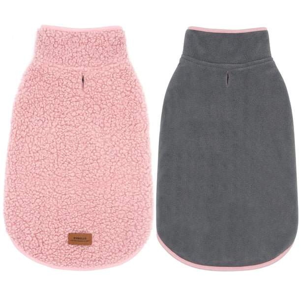 Suéter para perro, chaqueta, forro polar sherpa térmico cálido, de color cyeollo
