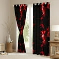 thumbnail image 3 of Feelyou Red Nature Lightning Black Out Curtains, Chic Stripe Abstract Ombre Curtains Pack of 2 (42x63 Each), Teens Kids Girls Boys Bedroom Curtains, Window Curtains Bedroom Decor, 3 of 6