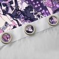 thumbnail image 4 of Erosebridal Cartoon Anime Girl Curtains Pack of 2 (42x84 Each),Purple Black Cute Bowknot Curtains Blackout For Teens, 4 of 7