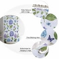 thumbnail image 6 of Purple Hydrangeas Waterproof Fabric Shower Curtain, Botanical Garden Flowers Shower Curtain for Bathroom Curtains Bathtubs Hotel Washable Shower Curtains with 12 Hooks Small 36x72in, 6 of 6