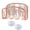 Copper, variant on Strictly Sinks Stainless Steel Sponge Holder for Kitchen Sink with 2 Suction Cups (4.5"x2.5"x3") – Gold