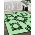 thumbnail image 2 of Ahgly Company Indoor Rectangle Patterned Mint Green Area Rugs, 7' x 9', 2 of 6
