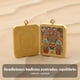 thumbnail image 5 of Abbraccia Collar tibetano Buda de la fortuna, acero inoxidable, Thangka dorado pintado a mano, caja Gawu, diseño étnico, 5 of 6