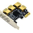thumbnail image 4 of funtasica PCIe 1 to 4 Riser Card PCI-E 1X to External 4 PCI-e USB 3.0 Adapter, 4 of 5
