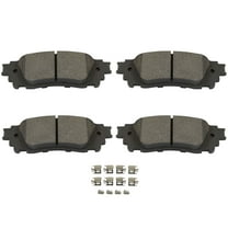 AUTOMUTO 4PCS Rear Metallic Disc Brake Pads Set D1805 For Lexus ES300h 19-23/ES350 19-23/NX200t 15-17/NX300 18-21/NX300h 15-21,For Toyota Avalon 19-22,For Toyota Camry 18-23,For Toyota C-HR 18-19