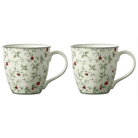 Pfaltzgraff Winterberry Porcelain 20 oz Mug Full Coverage, Set of 2