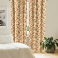 thumbnail image 2 of Ambesonne Floral Curtains, Rose and Various Flowers, Pair of 28"x63", Burnt Sienna Army Green, 2 of 5