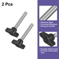 thumbnail image 3 of Uxcell 2Pack Metric 304 Stainless Steel Clamping Screw Knob T Shaped Thumb Screws M8 x 60mm, 3 of 5