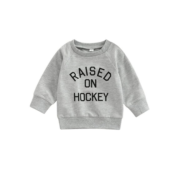 Gureui Toddler Infant Baby Boys Girls Casual Pullovers, Long Sleeve Round Neck Letter Print Ribbed Cuffs Sweatshirts