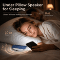 thumbnail image 7 of Pillow Speaker for Sleeping, Ultra-Thin Bluetooth Speaker with White Noise & Sleep Timer, Under Pillow Speaker for Side Sleepers, Private Sleep Sound Bed Speaker with 48H Battery Life, 7 of 7