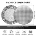 thumbnail image 3 of Flannel Backed Vinyl Round Tablecloth with Elastic Edge, Fits 45"-56" Tables, Heavy Duty Wipeable Table Cover for Picnic Patio, Black White, 3 of 7