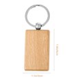 thumbnail image 4 of Dytern DIY 6PCS DIY Wood Keyring Pendants Creative DIY Keychain Decor Solid Wood DIY Keyring Pendant Wood Pendant Keychain Accessories for Man Male, 4 of 11