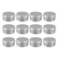 thumbnail image 2 of 12 Pack 80Ml Tins Containers Tea Aluminum Box Round Metal Lip Balm Balm Storage Box Jar Containers With Screw Cap For Lip, 2 of 8