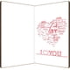thumbnail image 2 of Tarjetas de San Valentín para ella y él: Tarjeta de felicitación de corazón hueco de madera MDF con sobre "Te amo", 2 of 6