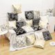thumbnail image 2 of 2pcs 18inch White And Gold Pillow Covers Decorative Gold Pillow Covers, Modern Velvet Pillowcase, 2 of 2