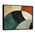 thumbnail image 3 of Designart "Swirls of Abstract Echoes I" Extra Large Abstract Framed Wall Art - Transitional Green Abstract Collages Bedroom Framed Canvas Wall Art, 3 of 7