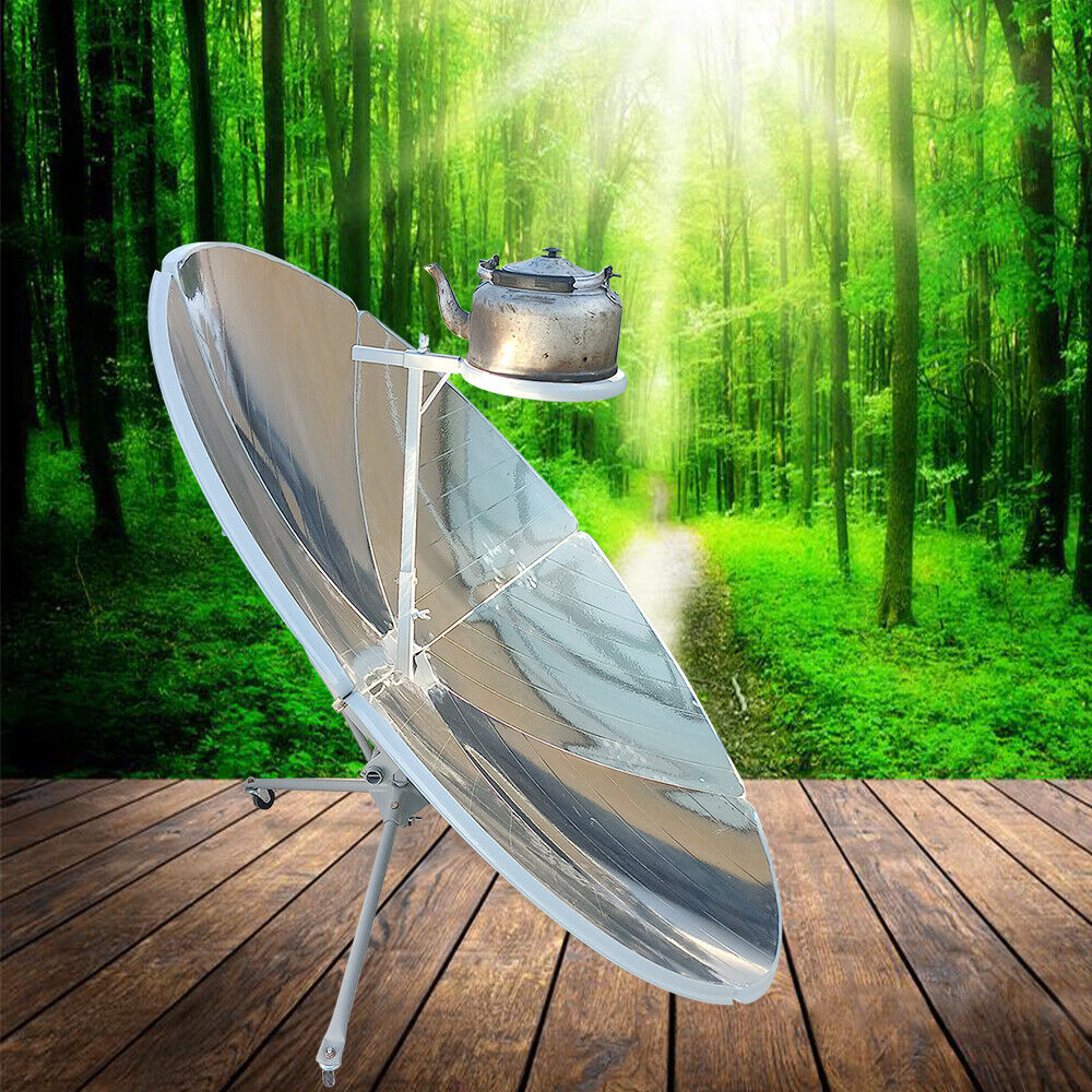 YIYIBYUS Parabolic Solar Cooker High Efficiency Outdoor Camping Sun Oven BBQ Grill