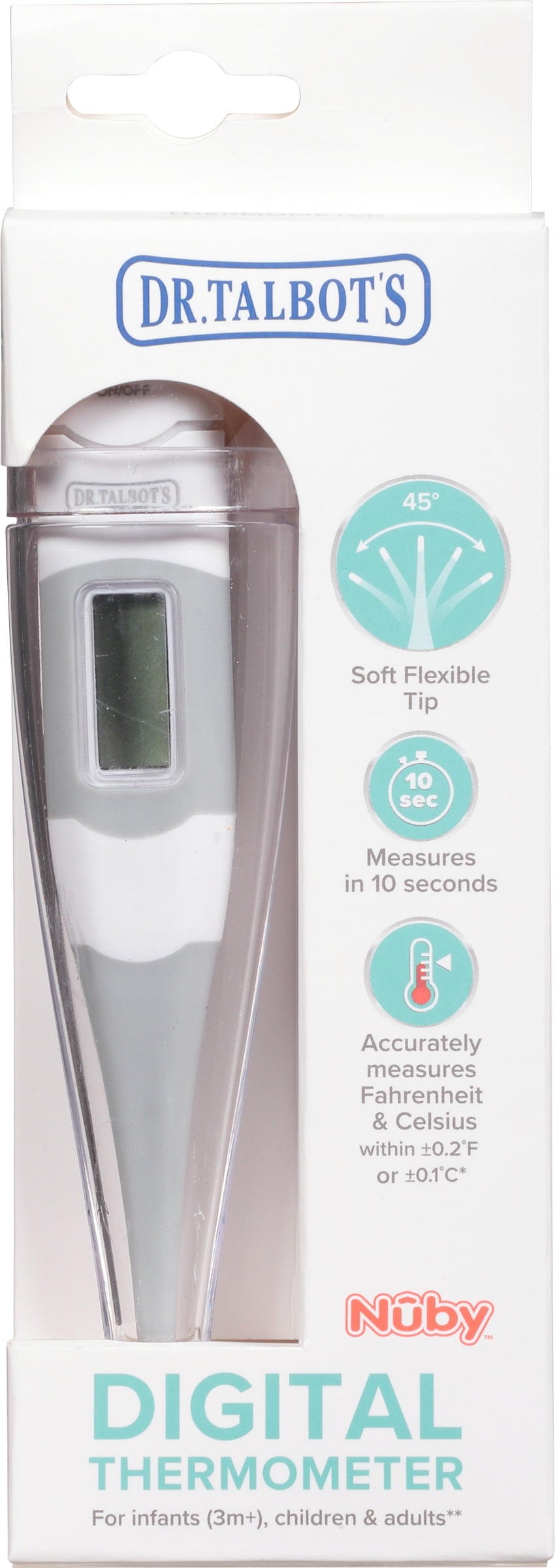 Dr. Talbot's Flex Tip Digital Thermometer with Protective Case