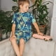 thumbnail image 4 of Balery Hawaiian Style Conjunto de Pijama Infantil de Manga Corta con Estampado – Ropa de Dormir de Algodón Suave-3X-Large, 4 of 6