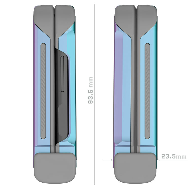 Ghostek Galaxy Flip 5 Protective Clear Aluminum Cases — Atomic Slim Galaxy Z Flip 5 / Black