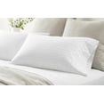 thumbnail image 3 of 1000TC Egyptian Cotton 4-Piece Striped Sheet Set, 30" Deep Pockets - Alaskan King, White Stripe, 3 of 7