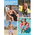 thumbnail image 5 of Ekouaer 9 Inch Mens Swim Trunks with Compression Liner 2 in 1 Board Shorts Quick Dry Bathing Suit with Pockets, 5 of 5