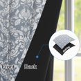 thumbnail image 4 of Nanqianyi Ombre Navy Damask Blackout Curtains,Thermal Insulated Window Drapes For Bedroom Living Room,Set of 2,42x63 Inch, 4 of 6