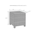 thumbnail image 4 of Crosley Furniture Bradenton All Weather Rattan Wicker Outdoor Side Table for Patio, Deck, Porch, 4 of 8