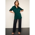 thumbnail image 3 of Roaman's Women's Plus Size Kate Satin Blouse, 3 of 6