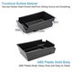thumbnail image 4 of Center Console Organizer Tray for Sonata DN8 2020 2021 Black+White, 4 of 5