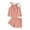 Pink, variant on Toddler Baby Girl Summer Outfits Sleeveless Tops and Shorts 2PCS Infant Baby Girl Clothes Set 6M-4Y