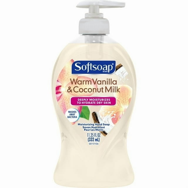 Softsoap Deeply Moisturizing Liquid Hand Soap Pump, Warm Vanilla & Coconut Milk - 332 ML, Hand Soap