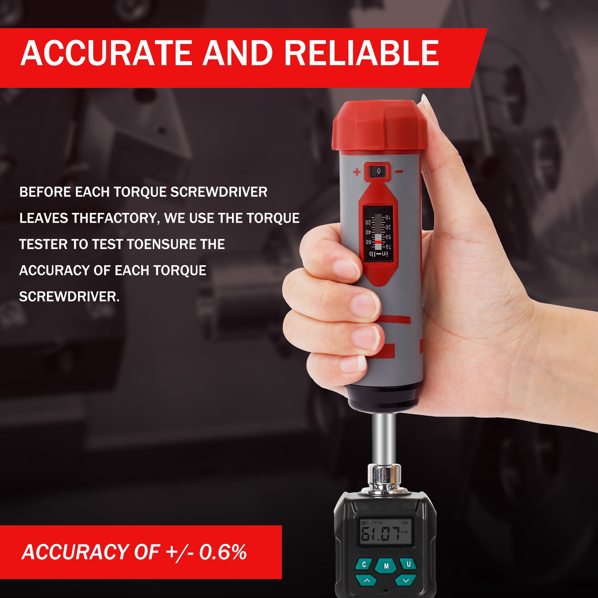 42Pcs Torque Screwdriver Set 10-70 Inch Pounds, 40 Bits - Hex,Torx, Flat,Phillip,Square andTorx Security Bits for Professional Maintenance，Accurizing Scope Mounting and Bicycle Repairing