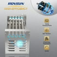 thumbnail image 2 of ROVSUN Hot Dog Roller Warmer ETL Certified, 5 Rollers 12 Hot Dog Machine Roller Grill Cooker with Bun Warmer, Cover, Dual Temp Control, LED, Removable Shelf & Drip Tray for Party Home Commercial 900W, 2 of 8