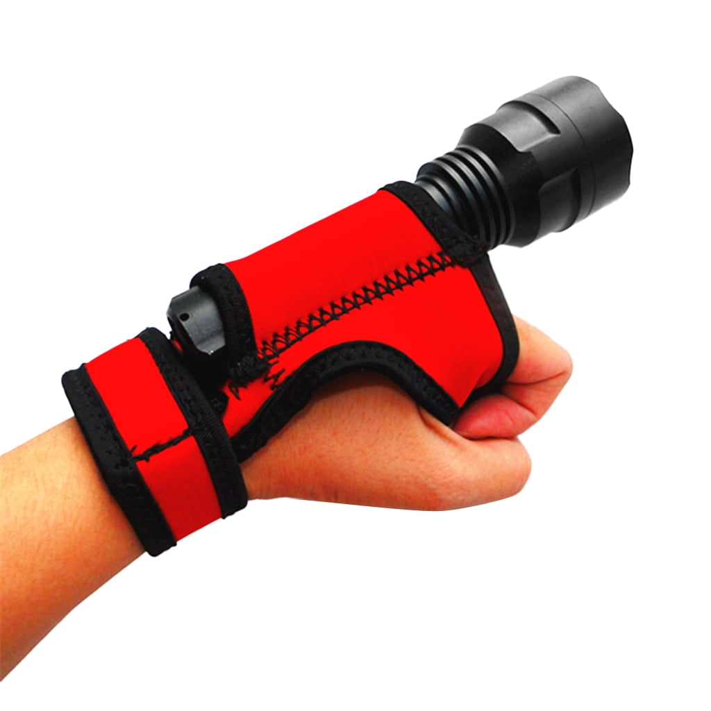 SM SunniMix Universal Flashlights Hand-free Wrist Holder Underwater Dive Lamp Holder 