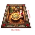 thumbnail image 7 of Cififendec Oversized Christmas 3D Visual Area Rug, 31.5"×19.68", Vintage Santa Themed Embossed Floor Mat for Xmas Living Room Floor Laying, 7 of 7