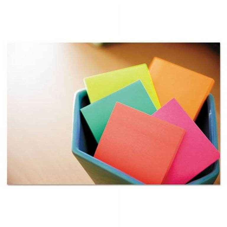 Post it Original Pads, Cape Town Colors, 1 1/2 x 2, 100/Pad, 12 Ct