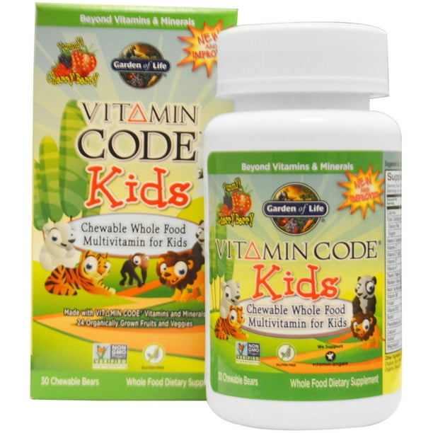 Garden Of Life Vitamin Code Kids Chewable Whole Food Multivitamin