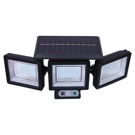 

aoksee Outdoor Decoration Clearance Multihead Solar Wall Lights Three Heads Human Sensor Lights Rotatable Outdoor Garden Lights Solar Lights Garden Decor