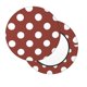 thumbnail image 2 of Balery Maroon And White Polka Dot Fundas de asiento para taburete de bar redondo de tela de terciopelo ajustables que protegen de arañazos y manchas para sillas de 14 a 17 pulgadas.-13 inch, 2 of 7