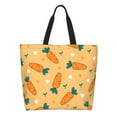 thumbnail image 1 of Disketp Love Carrot Bolsa Tote Estampada para Mujer, Bolso de Hombro y de Mano para Compras y Viajes, 1 of 8