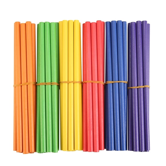 Bastones Rhythm Sticks TDOCK para niños Wood Lummi de 30 cm, 6 colores
