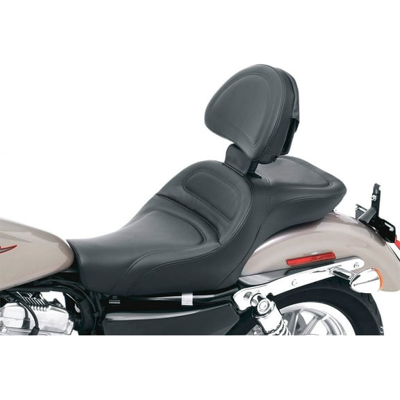 Explorer Ultimate Comfort Seat With Backrest (4.5 Gallon Tank) Compatible With 09-19 HARLEY XL883N