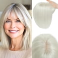 thumbnail image 1 of Toppers ELEVAVE, cobertura 3D 360°, flequillo tenue, cabello humano real, 1 of 6